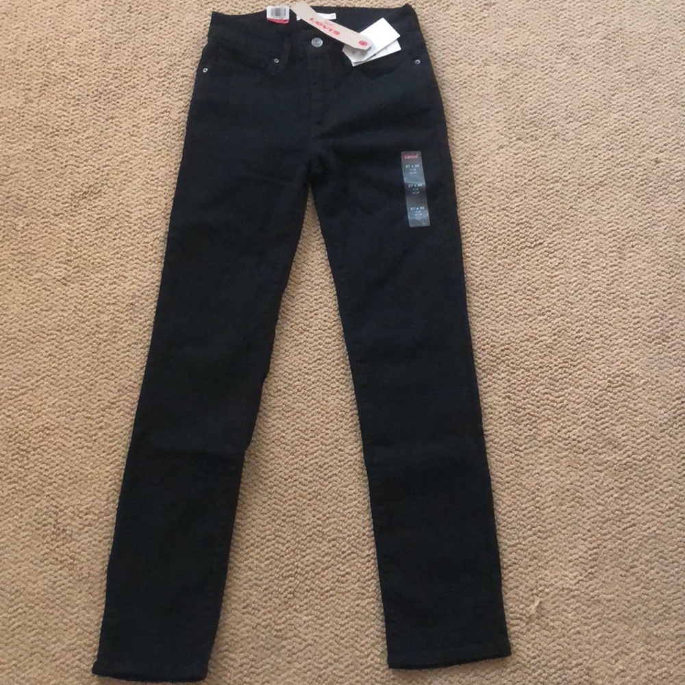 Levi’s 712 Slim black jeans size 27x30